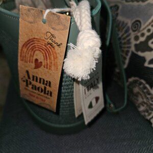 Anna Paola bucket bag, light teal